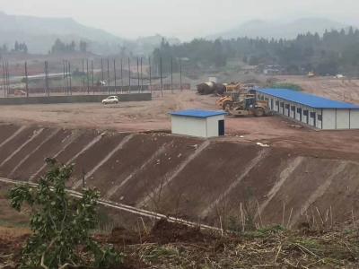 營(yíng)達(dá)高速拌合站彩鋼大棚及板房